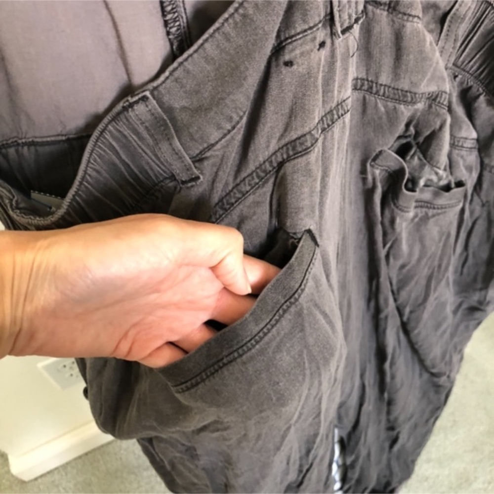 FREE PEOPLE Comfy fit Charcoal Jumpsuit - Picture 6 of 8